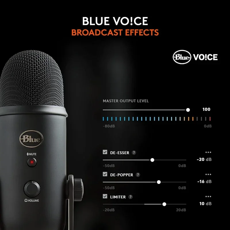USB Microphone Recording, Streaming, Gaming, Podcasting on PC and, Condenser Mic Laptop or Computer with Blue V - Image 3