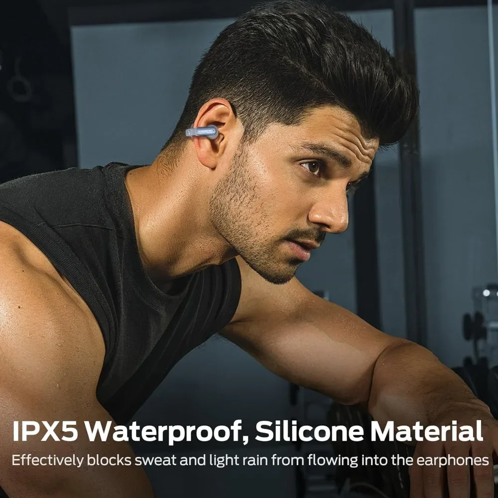 Open AC601 Bluetooth Earbuds - Comfortable Clip-On Wireless Earbuds with Bluetooth 5.4, 32H Playtime Earbuds with ENC Clear - Image 6